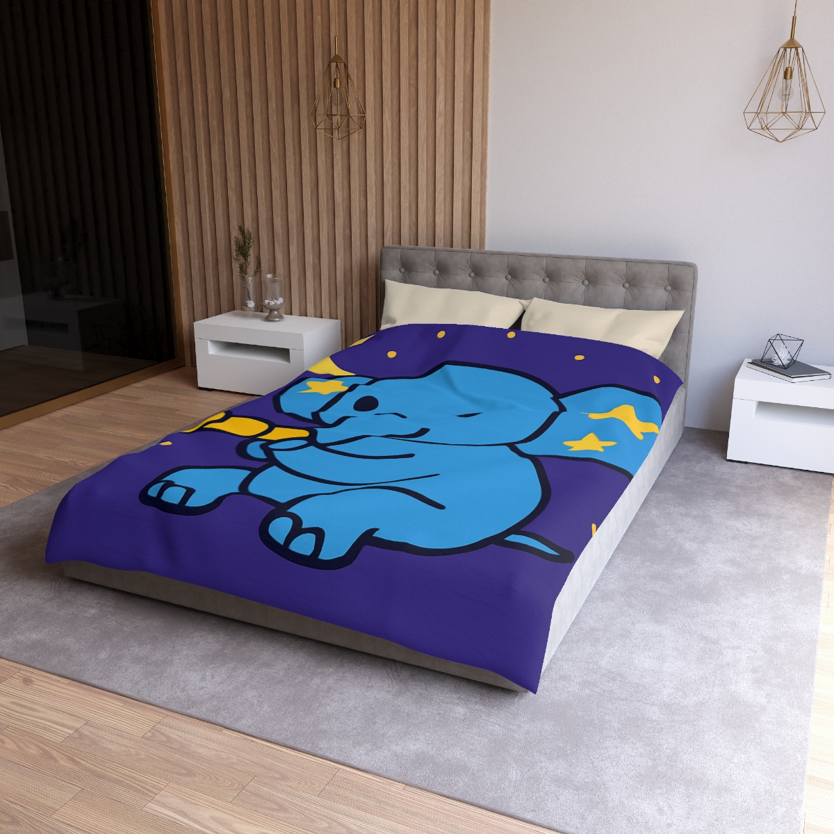 Starlight Safari Elephant personalized bedding duvets