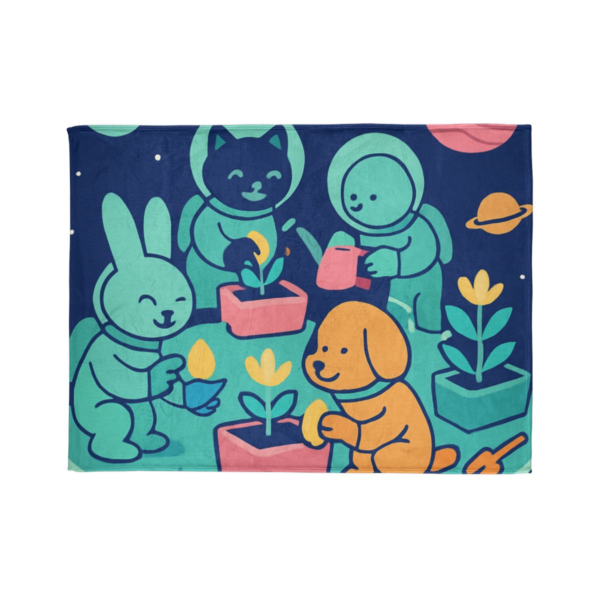 Galactic Gardeners trendy patterned blankets