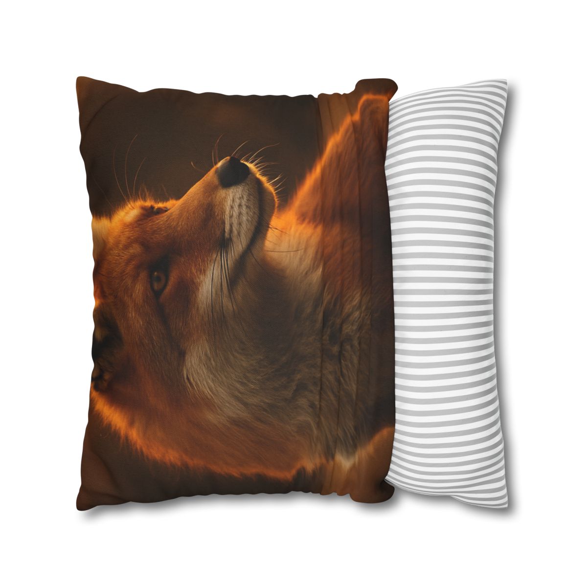 Crimson Whisper Red Fox soft cotton pillow cases