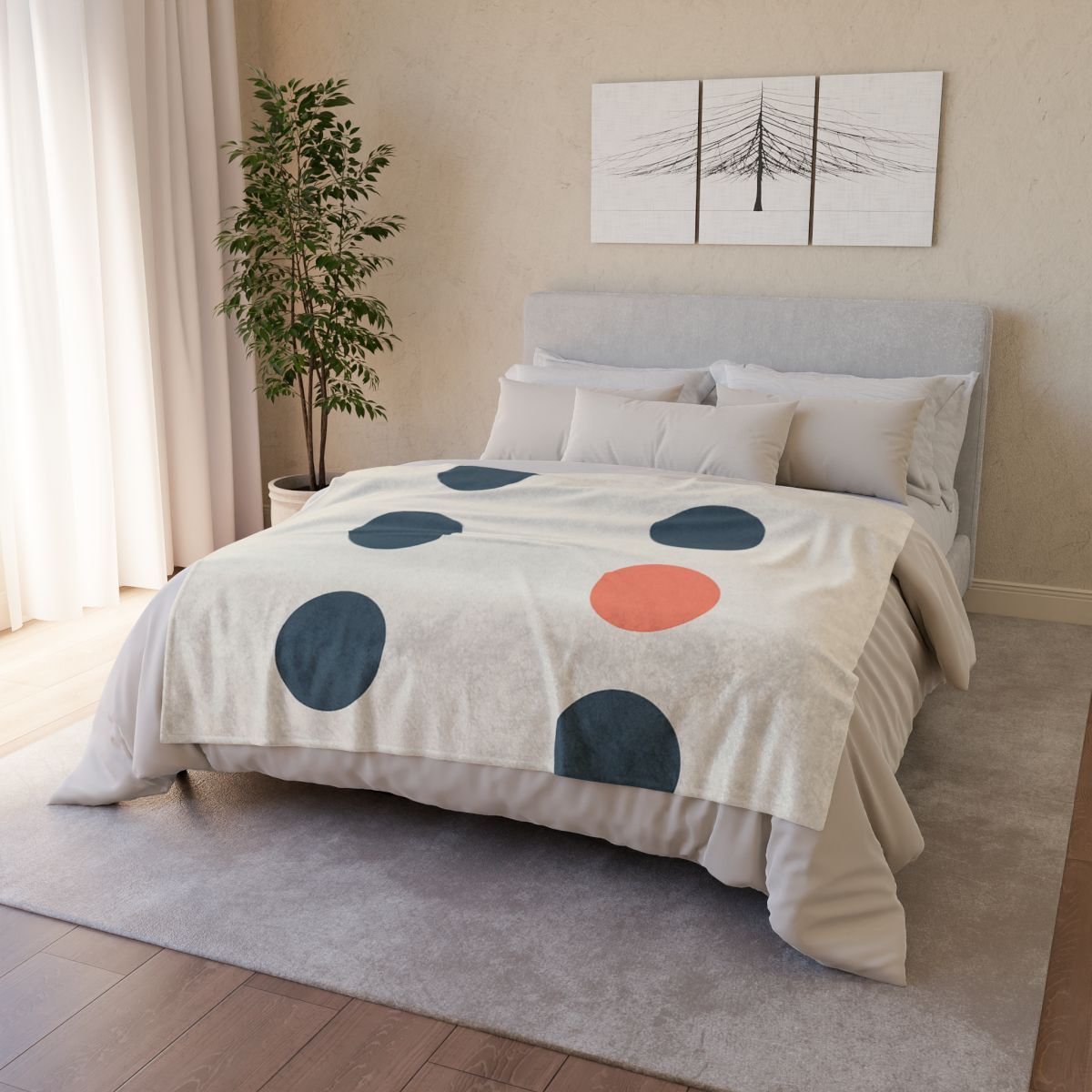 Clustered Dots With Open Lane stylish throw blankets