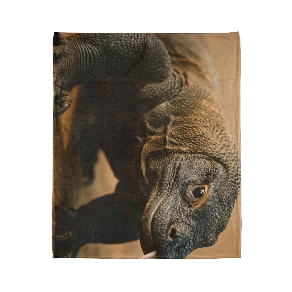Ancient Sentinel Komodo Dragon custom blankets