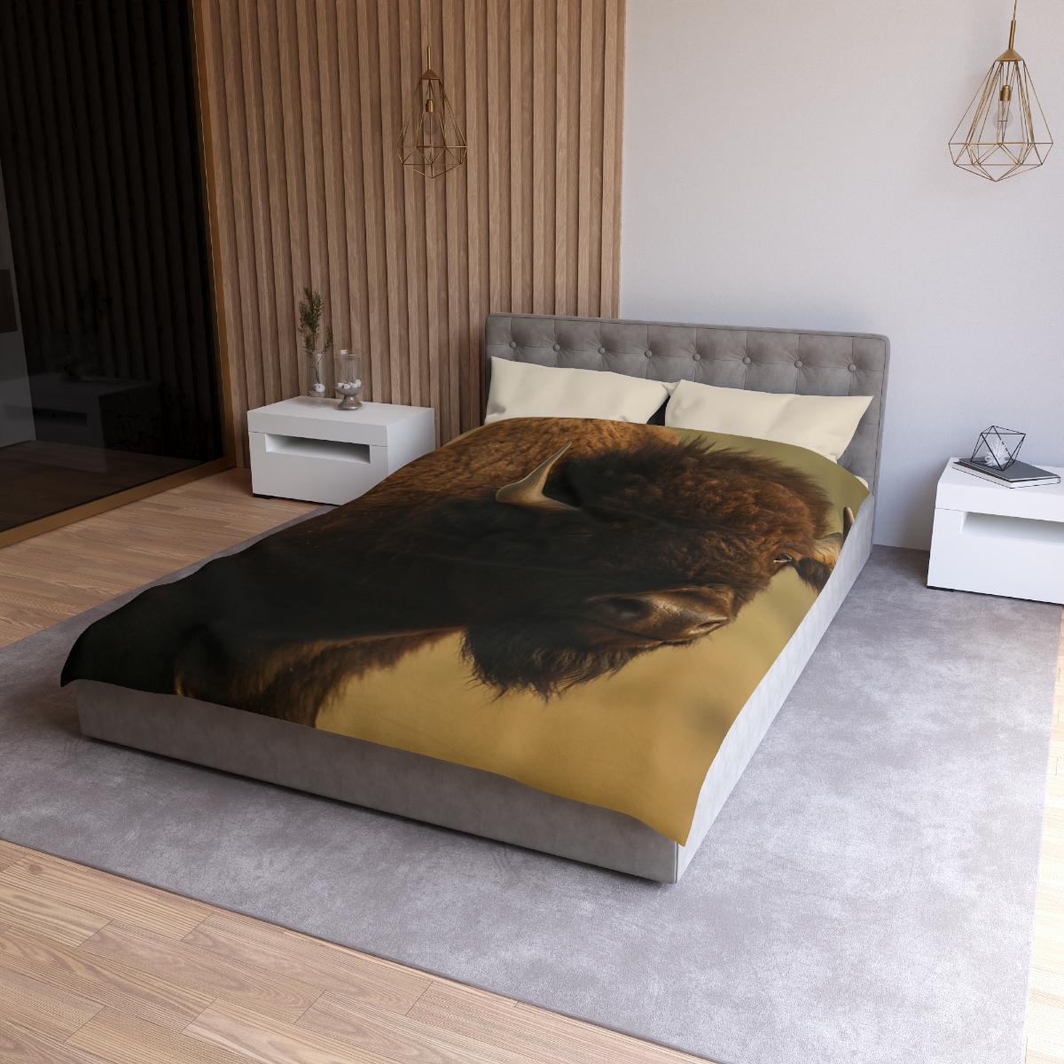 Thunder Stillness American Bison duvets for gifts