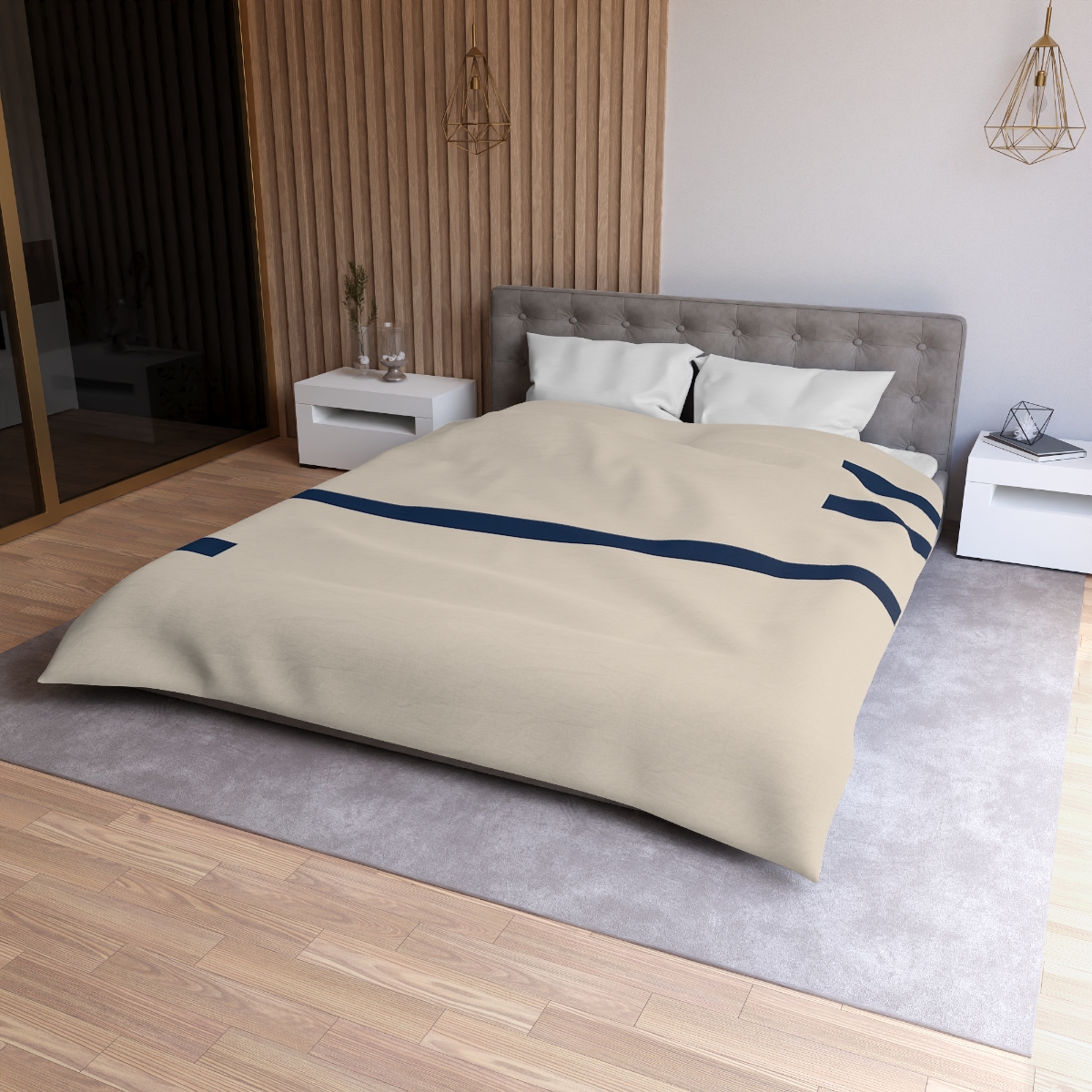 Split Horizon Bar Sequence unique patterned duvets