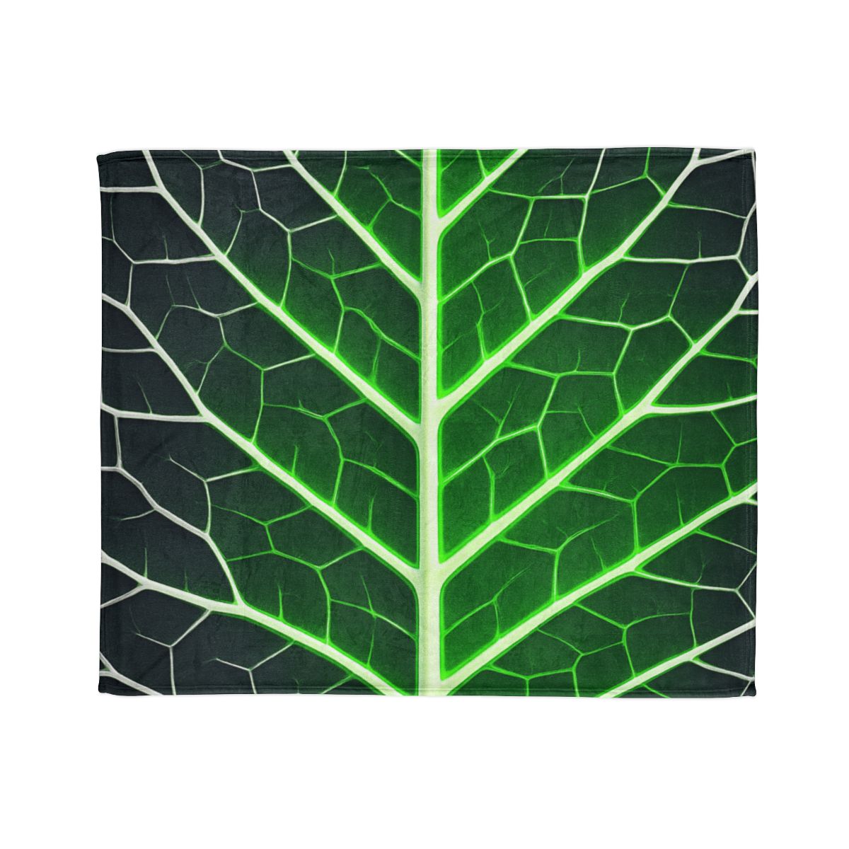 Fractaled Leaf Vein Web designer printed blankets