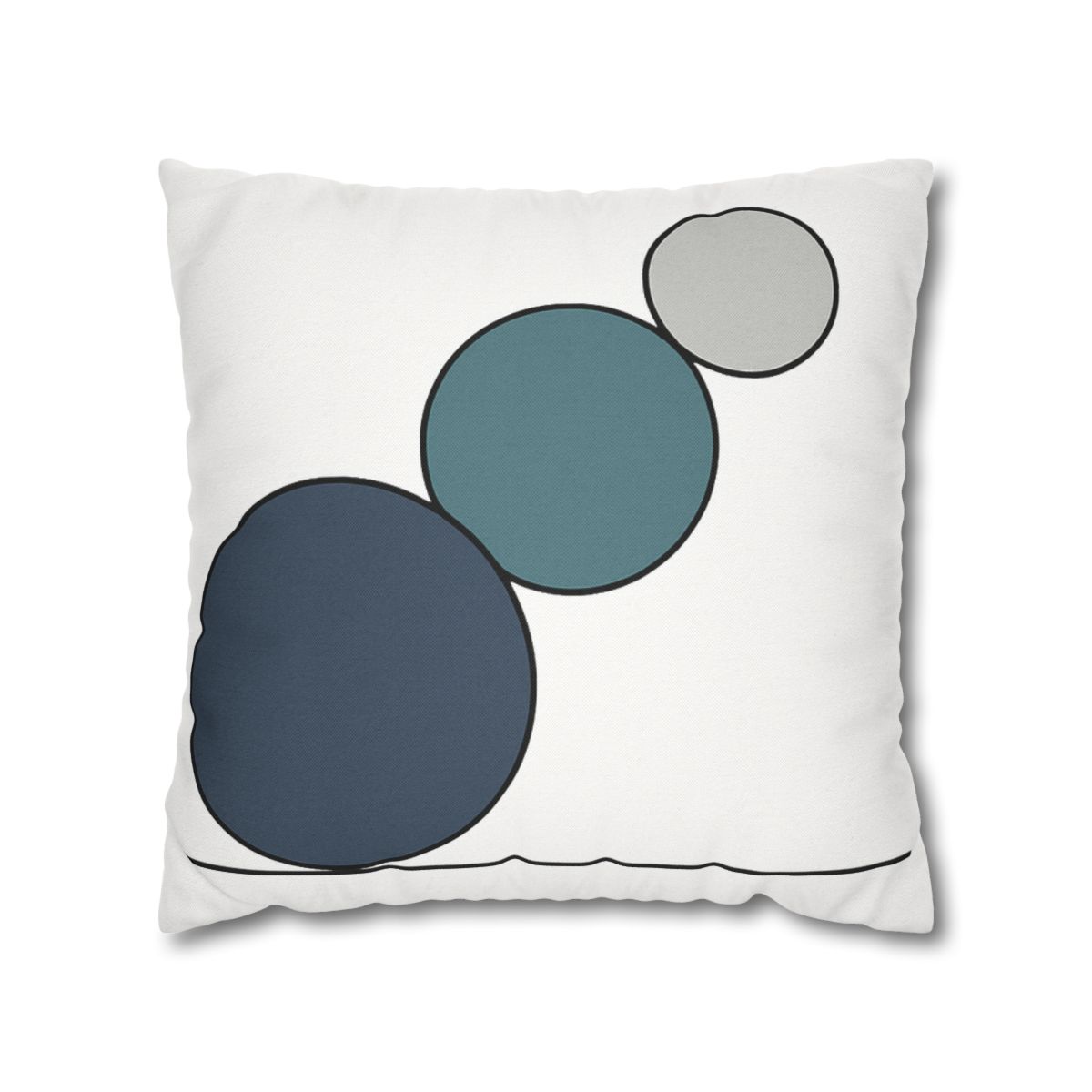 Staggered Circle Trio stylish decorative pillowcases