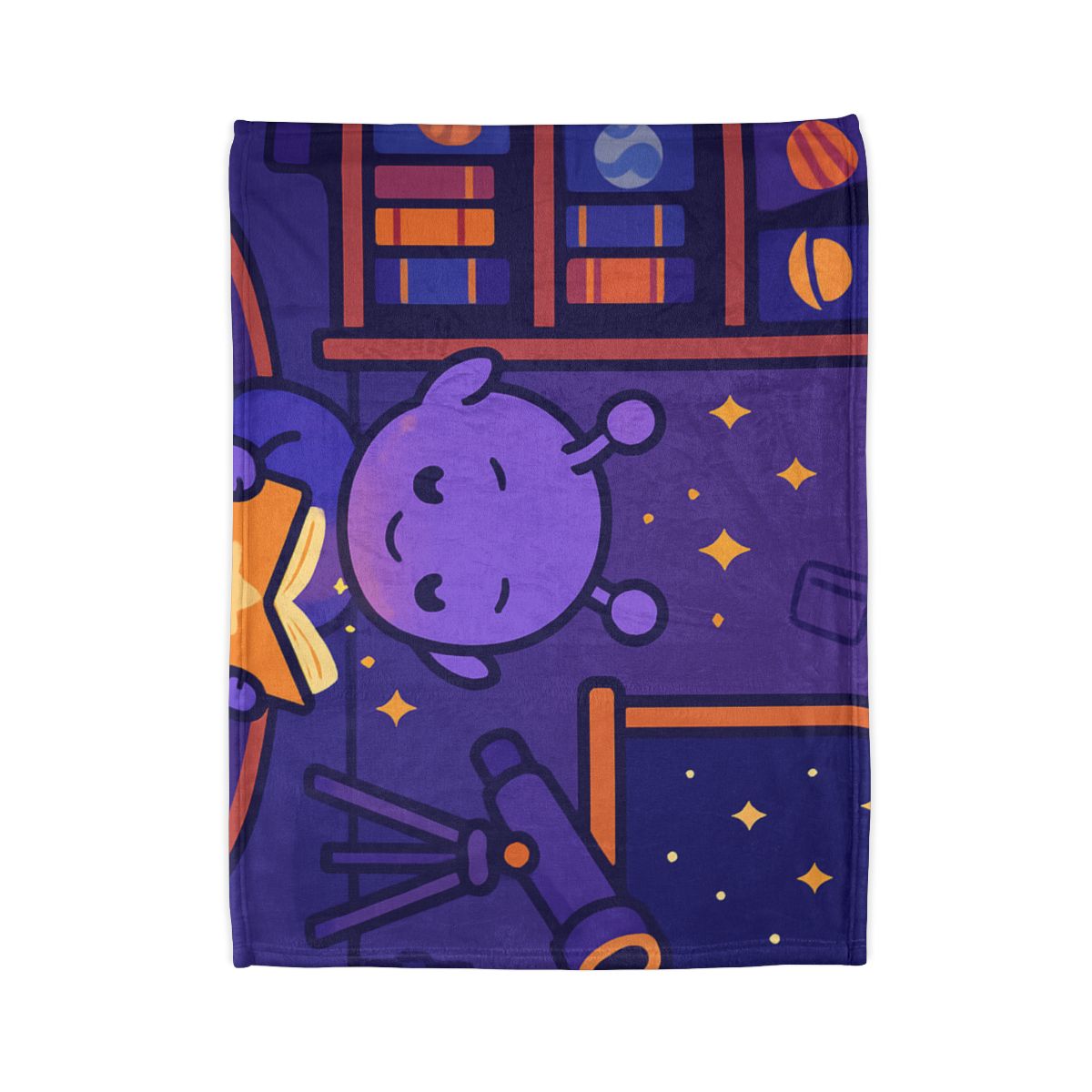 Library Of Floating Star Books stylish throw blankets