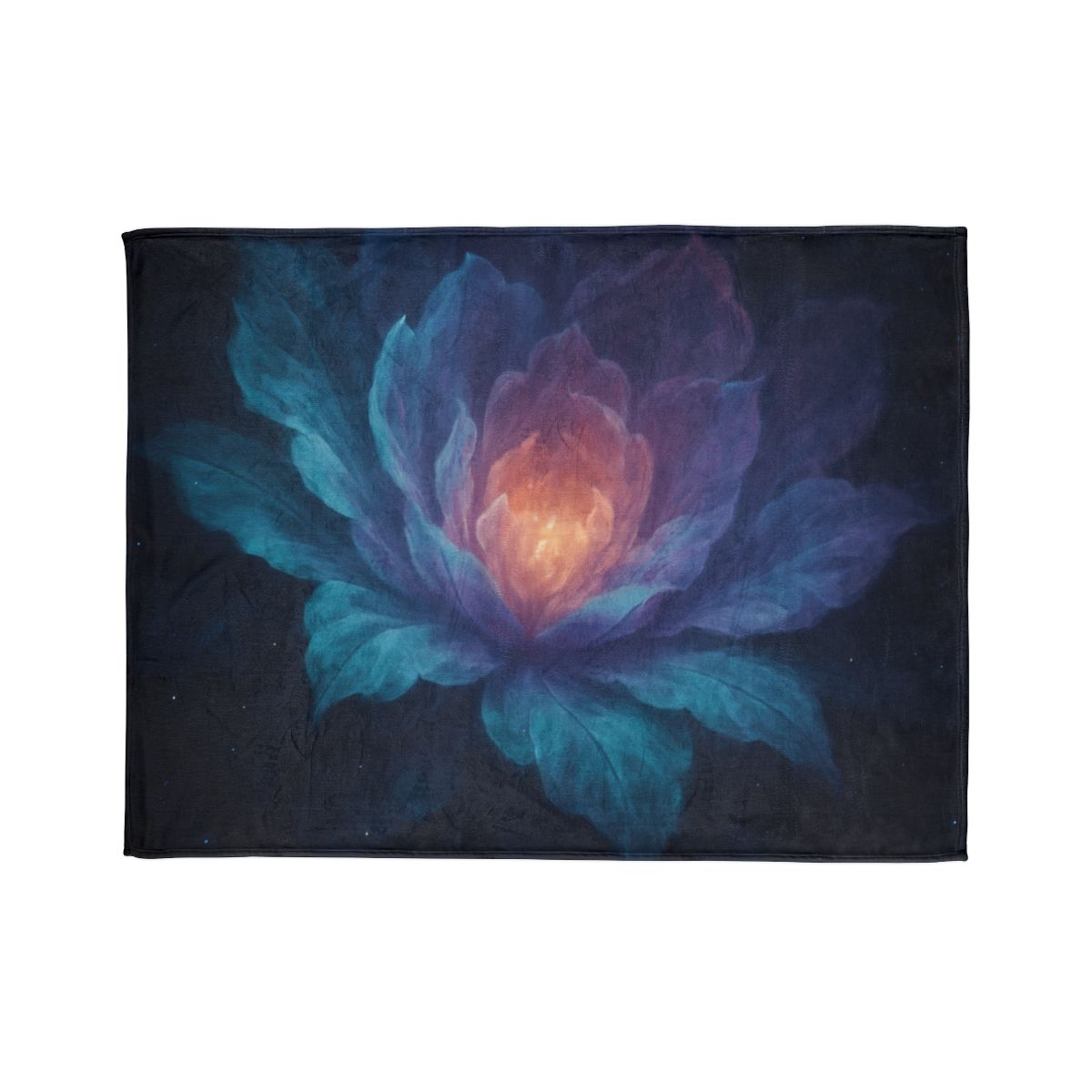 Prismatic Void Bloom trendy patterned blankets