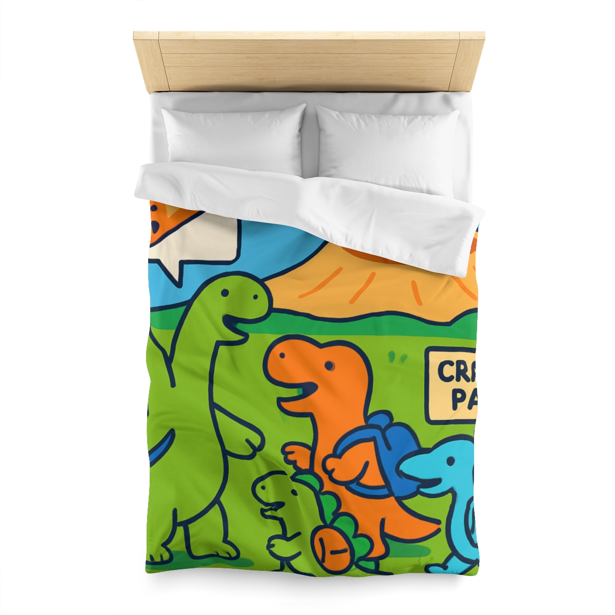 Cosmic Dino Field Trip unique patterned duvets