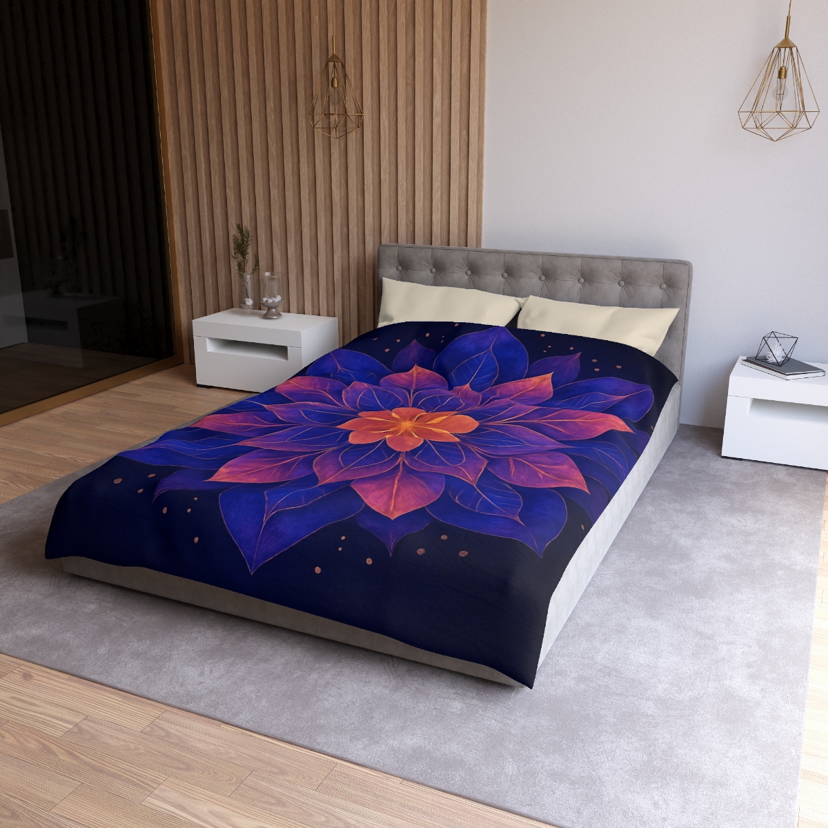 Petal Prism Mandala designer printed duvets