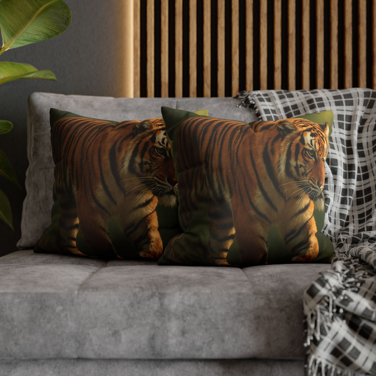 Forest Stalker Bengal Tiger stylish decorative pillowcases