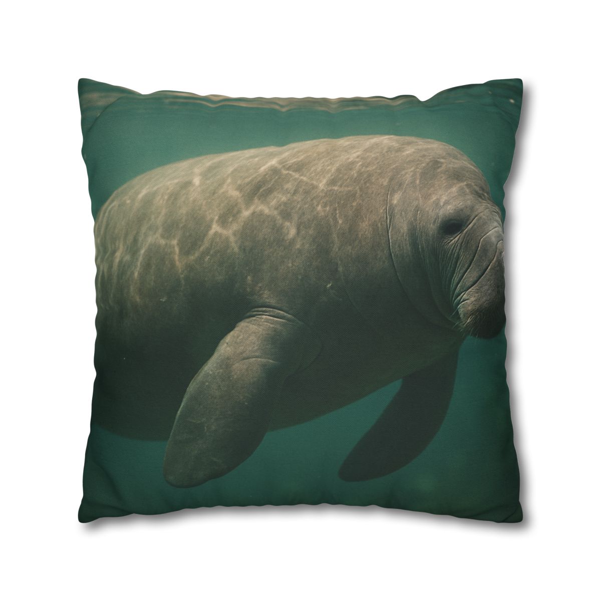 Quiet Drift West Indian Manatee custom pillow cases