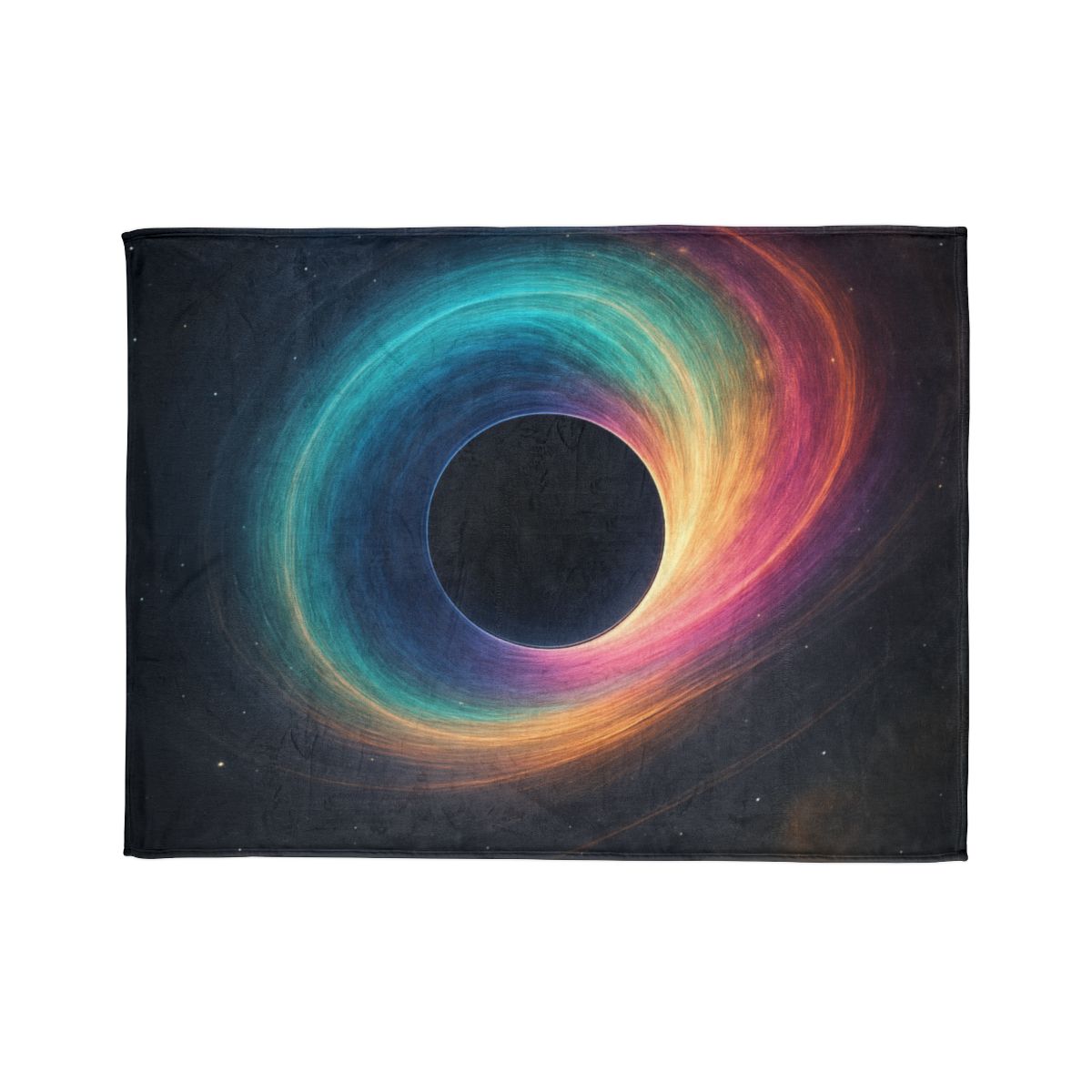 Prismatic Singularity Bloom soft fleece blankets