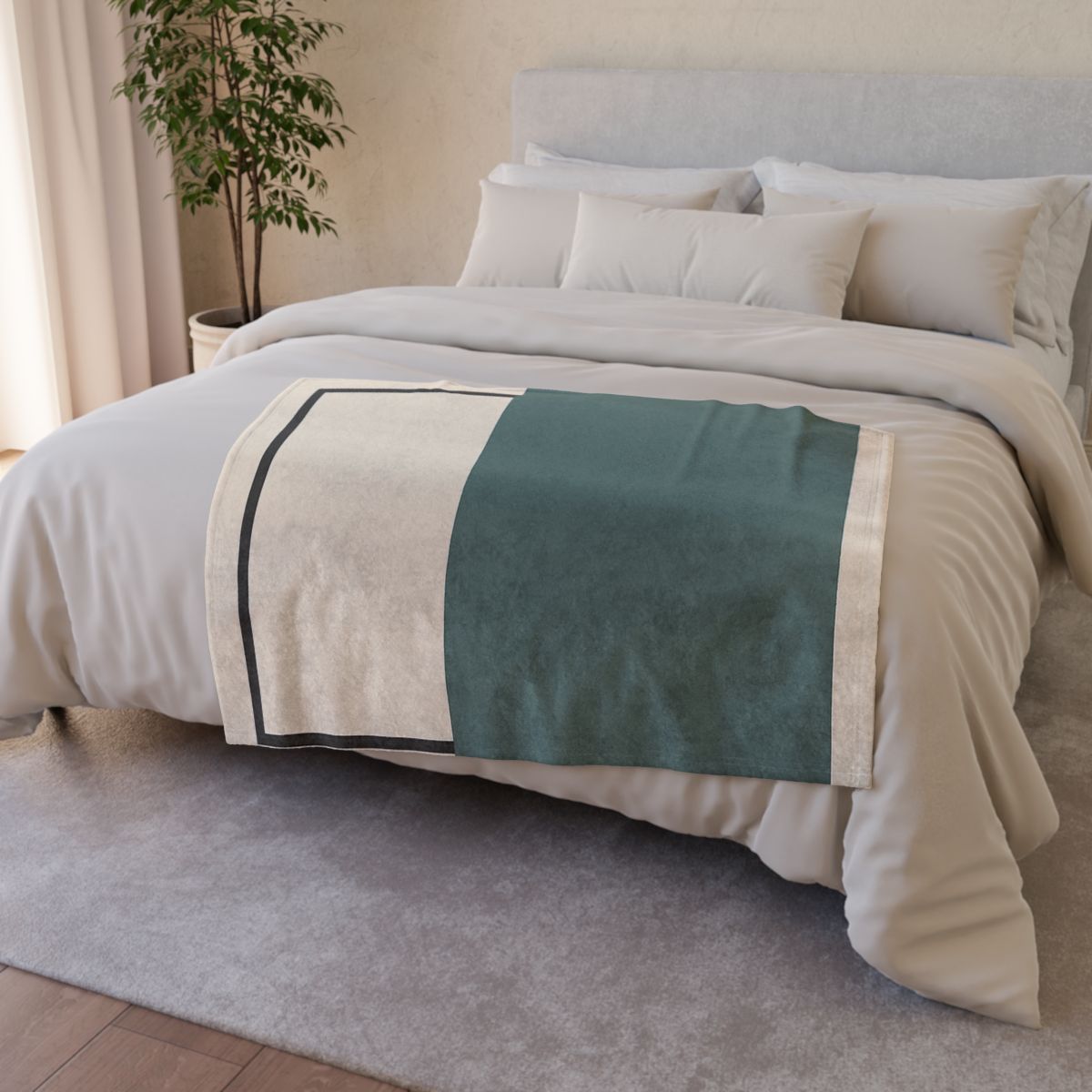 Offset Rectangle Pause unique gift blanketscustom blankets
