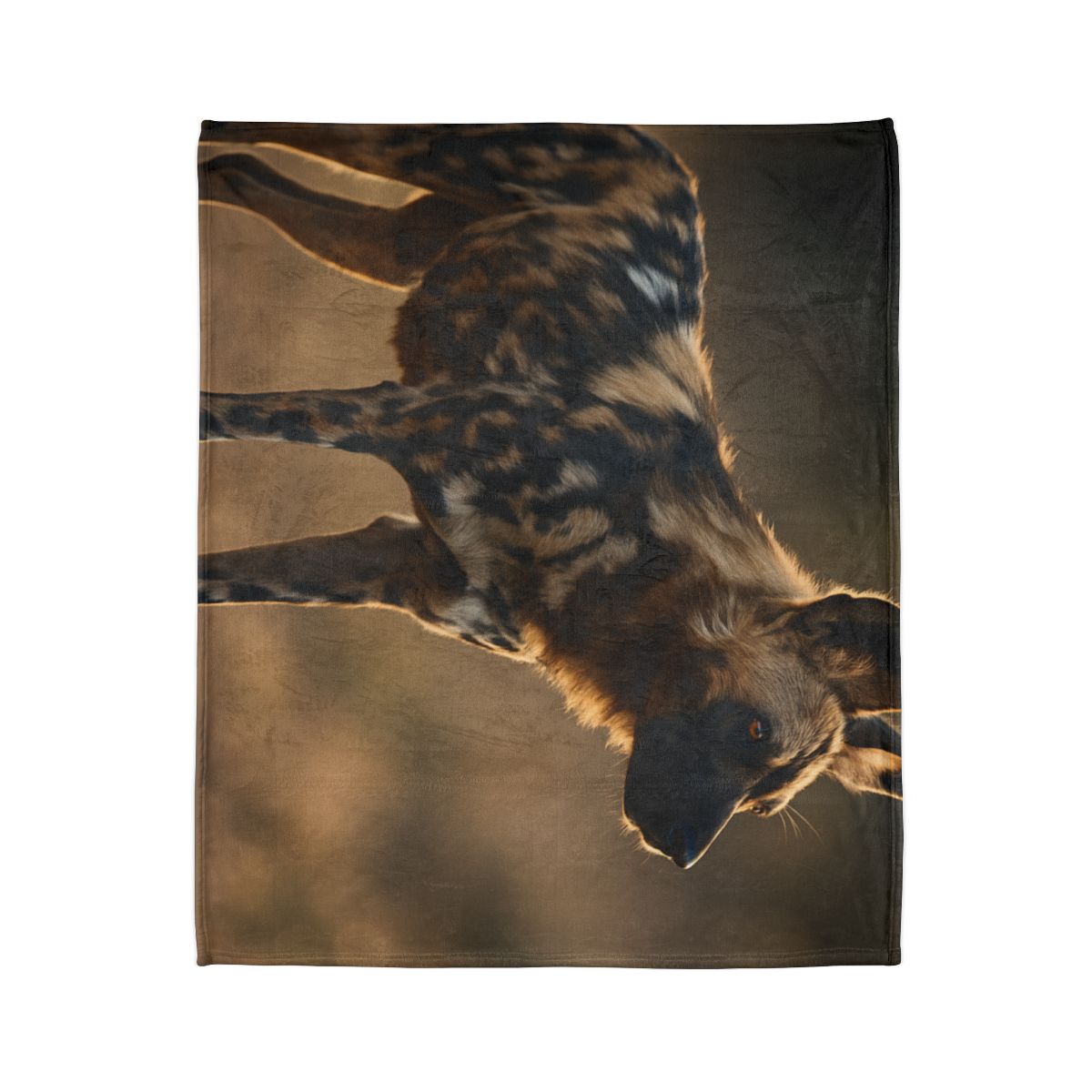 Ember Gaze African Wild Dog soft fleece blankets