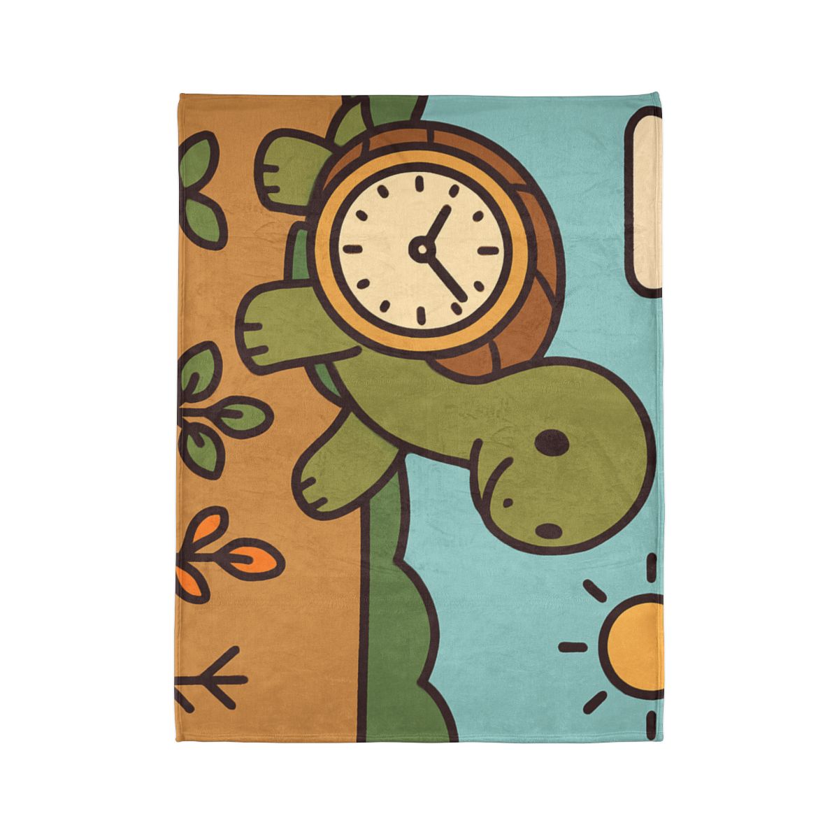 Time Travel Turtle Garden stylish throw blankets