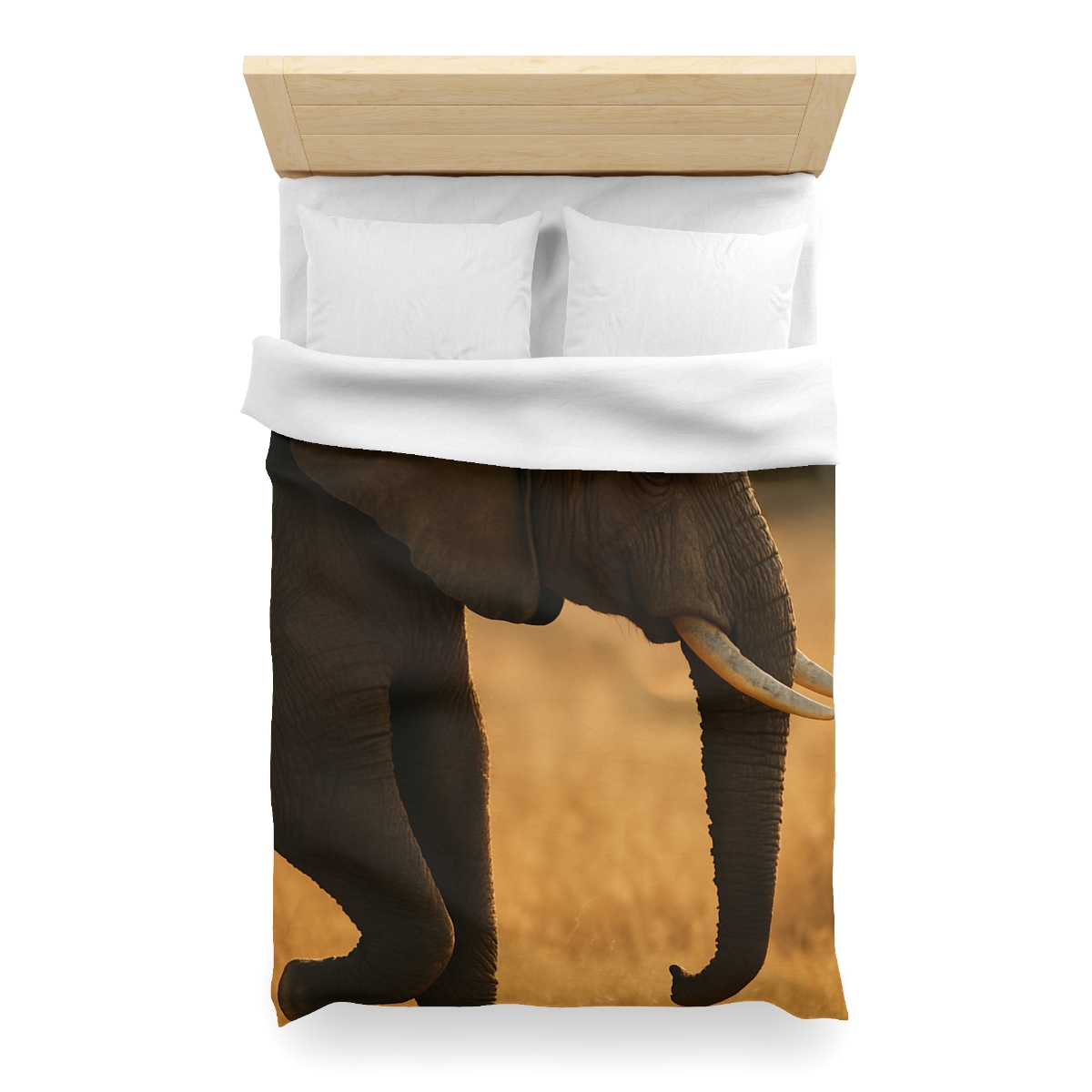 Gilded Horizon African Elephant unique patterned duvets