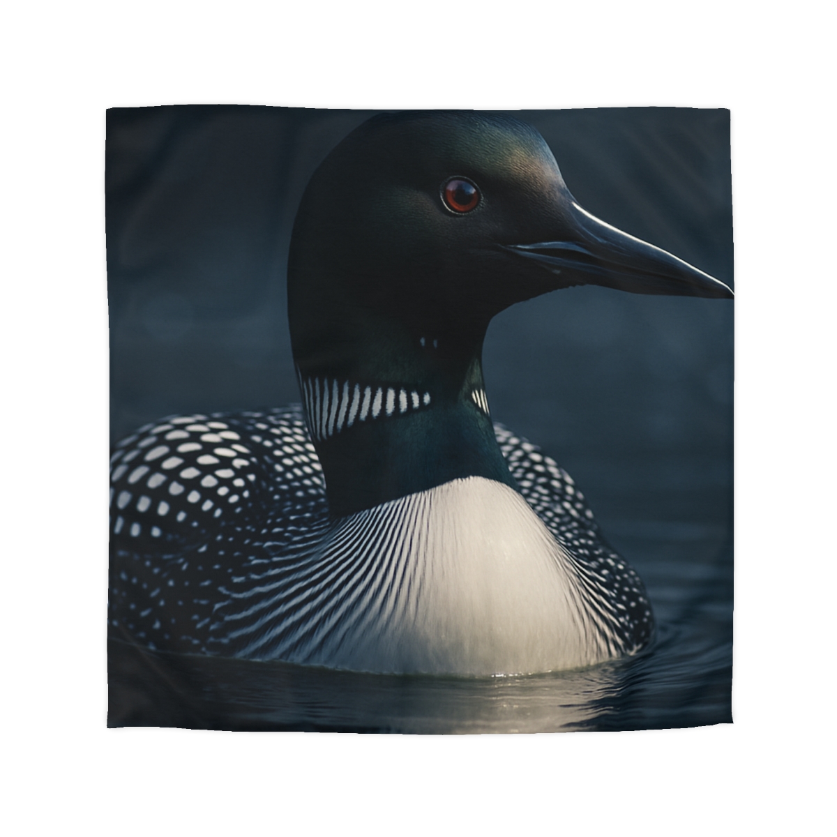 Moonlit Chorus Common Loon custom duvets