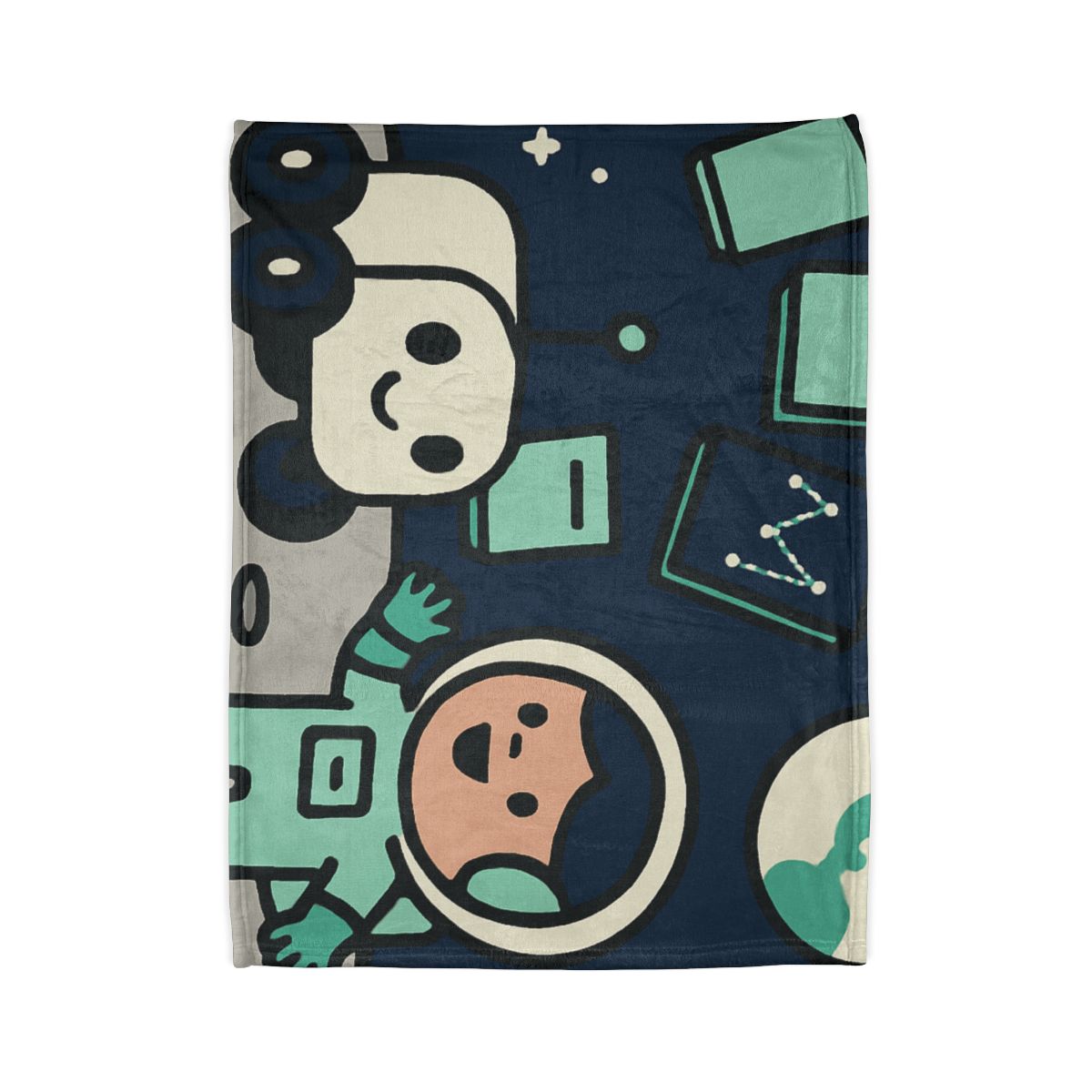 The Moonlit Library Rover unique gift blanketscustom blankets