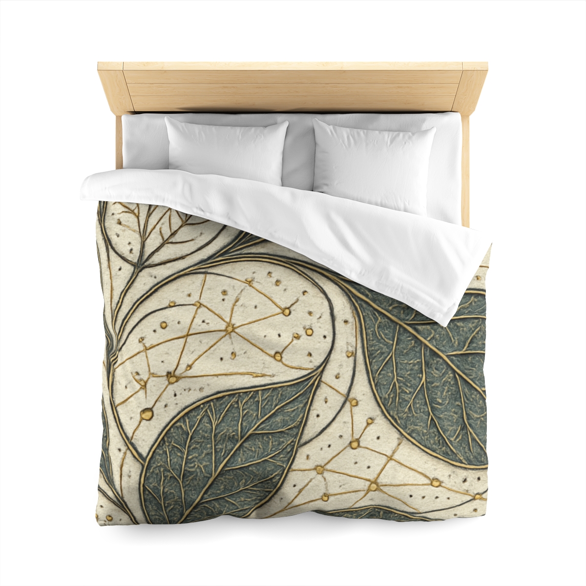 Leaf Vein Starchart Filigree personalized bedding duvets