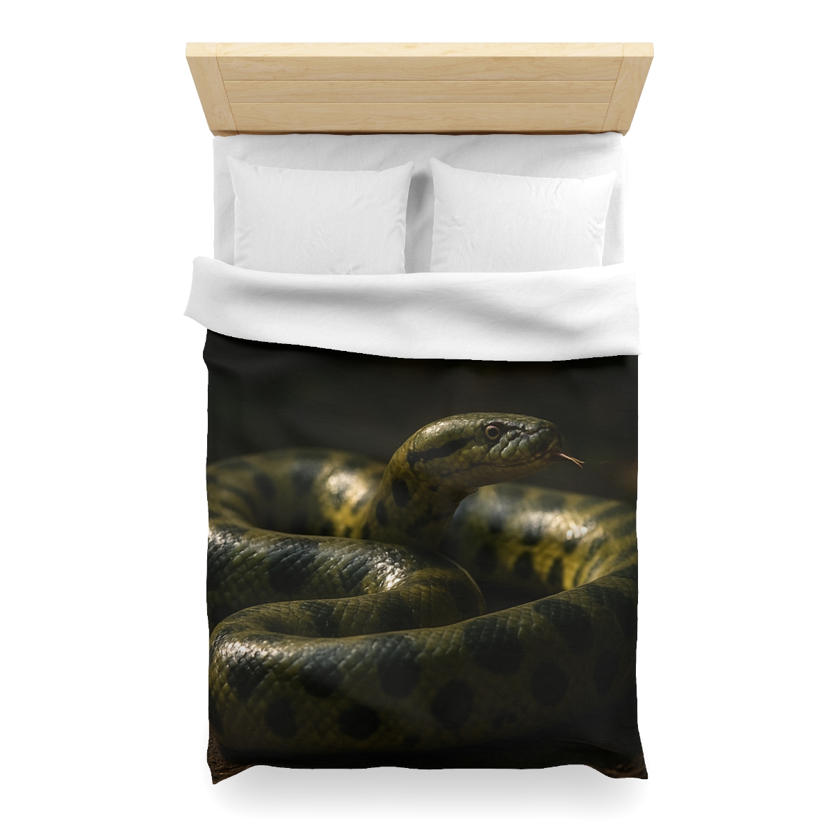 Shadow Ribbon Green Anaconda stylish duvet covers