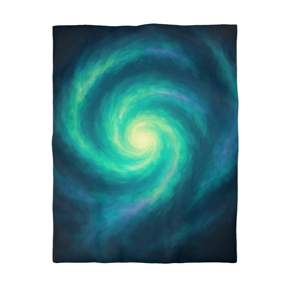 Aurora Halo Spiral designer printed duvets