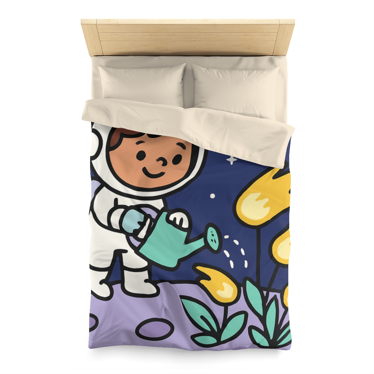 Comet Garden On Moon Meadow trendy bedroom duvets