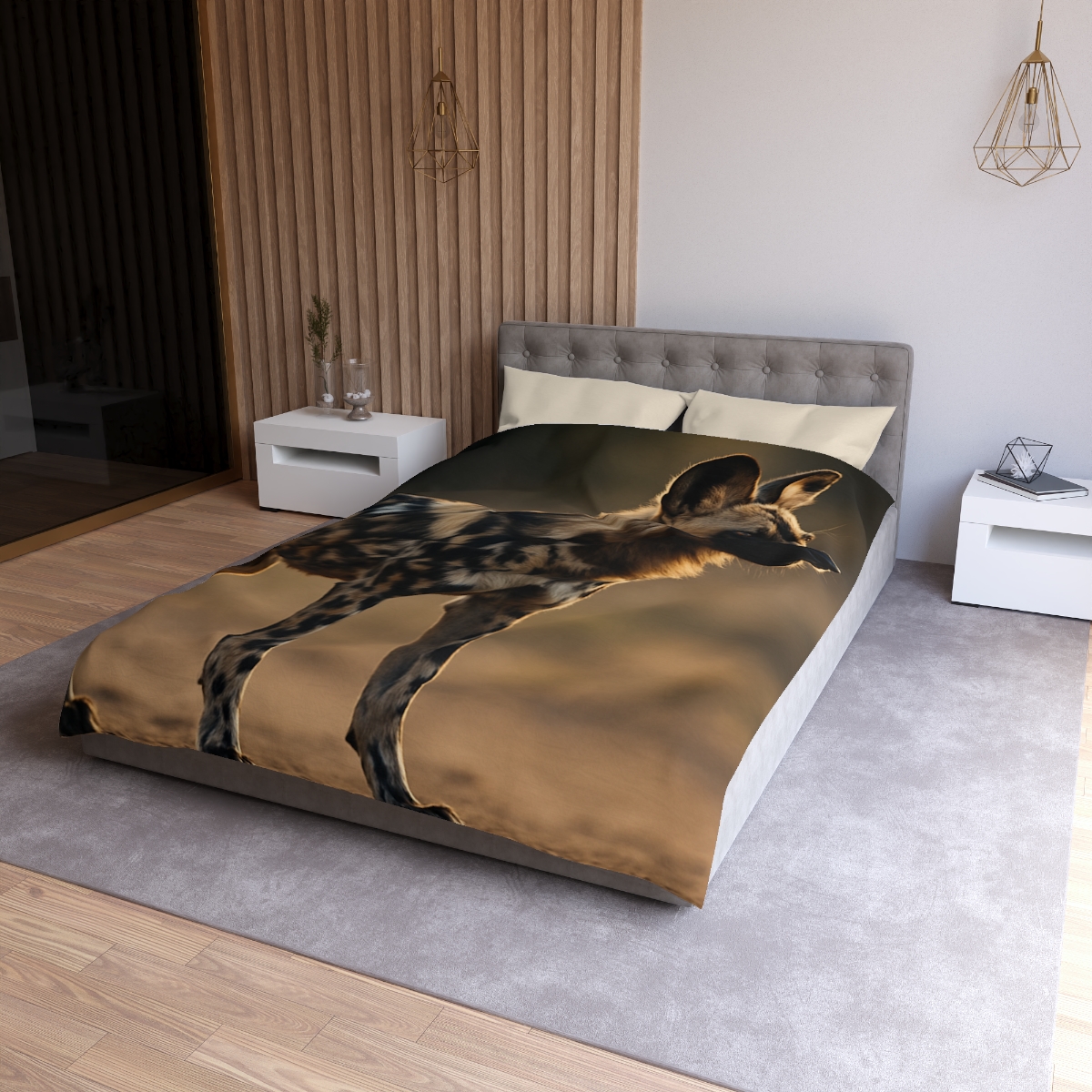 Ember Gaze African Wild Dog trendy bedroom duvets