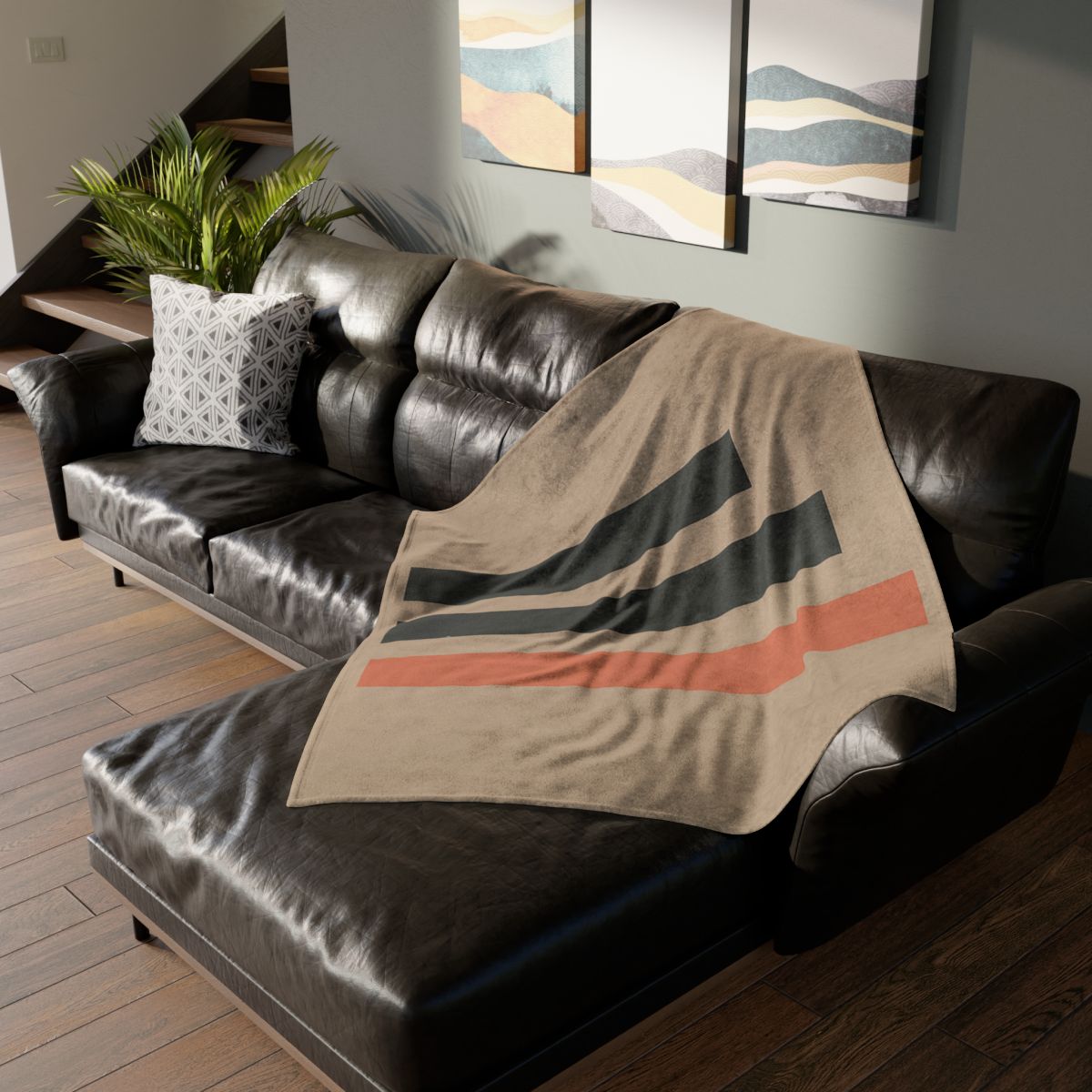 Balanced Triad Of Bars trendy patterned blankets