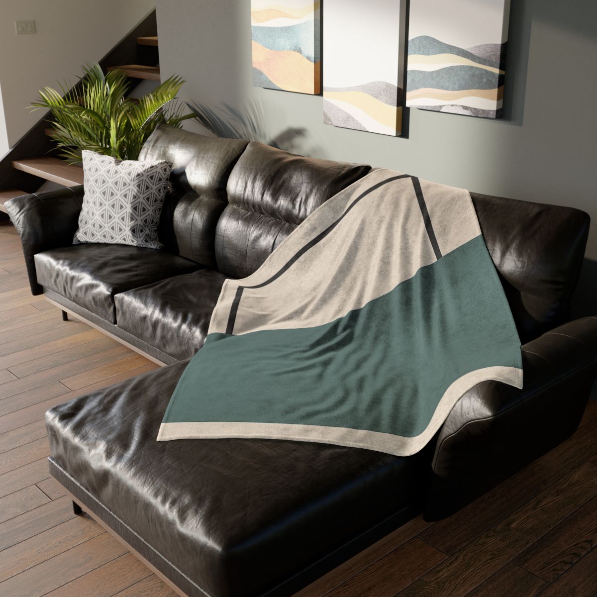 Offset Rectangle Pause unique gift blanketscustom blankets