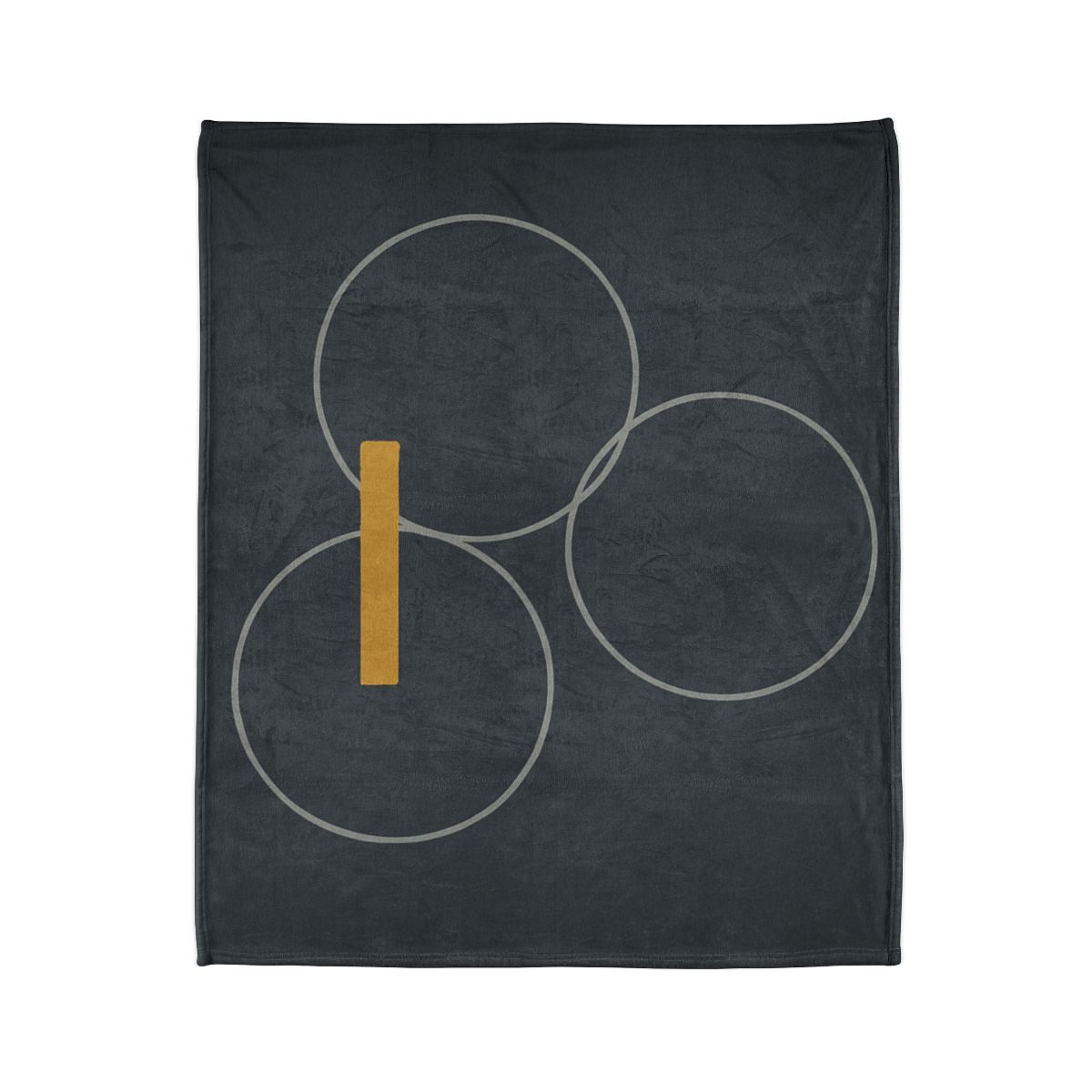 Three Rings With Shared Tangent Bar decorative home blankets