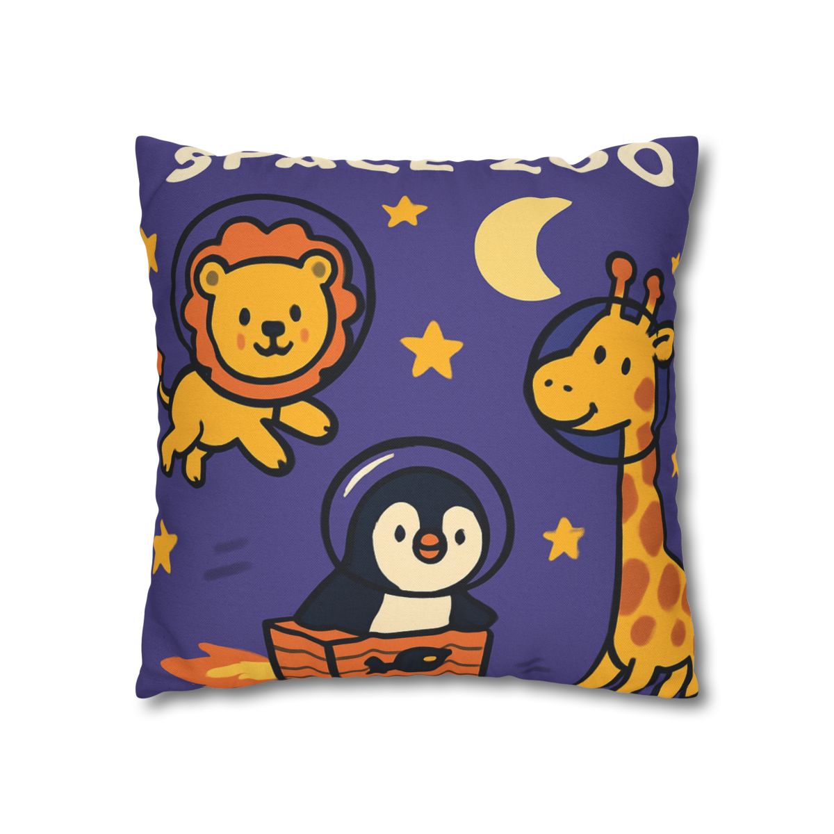 Starry Space Zoo custom pillow cases