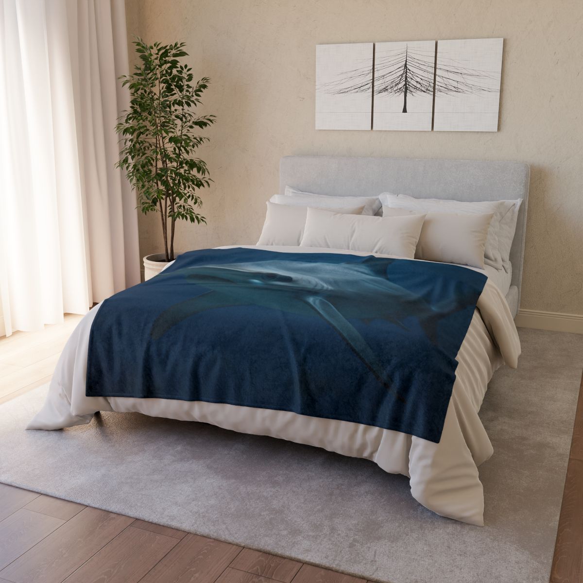 Storm Edge Hammerhead Shark stylish throw blankets