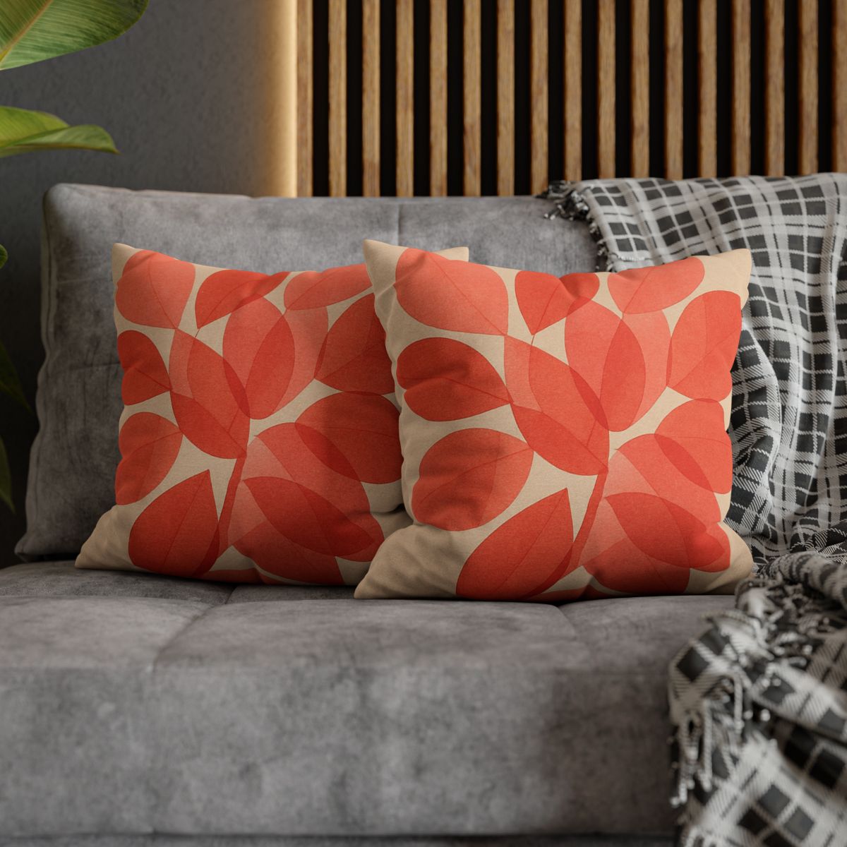 Petal Mosaic Overlay designer print pillow cases