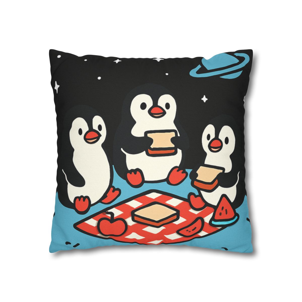 Planet Picnic Penguins custom pillow cases