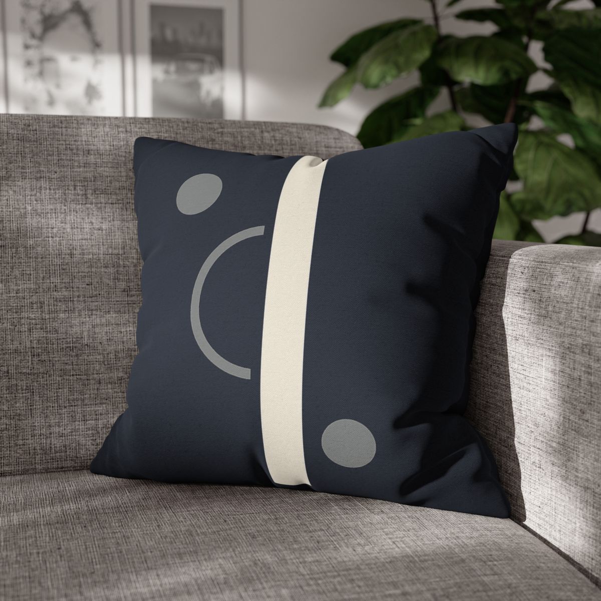 Eclipse Bar And Arc Balance designer print pillow cases