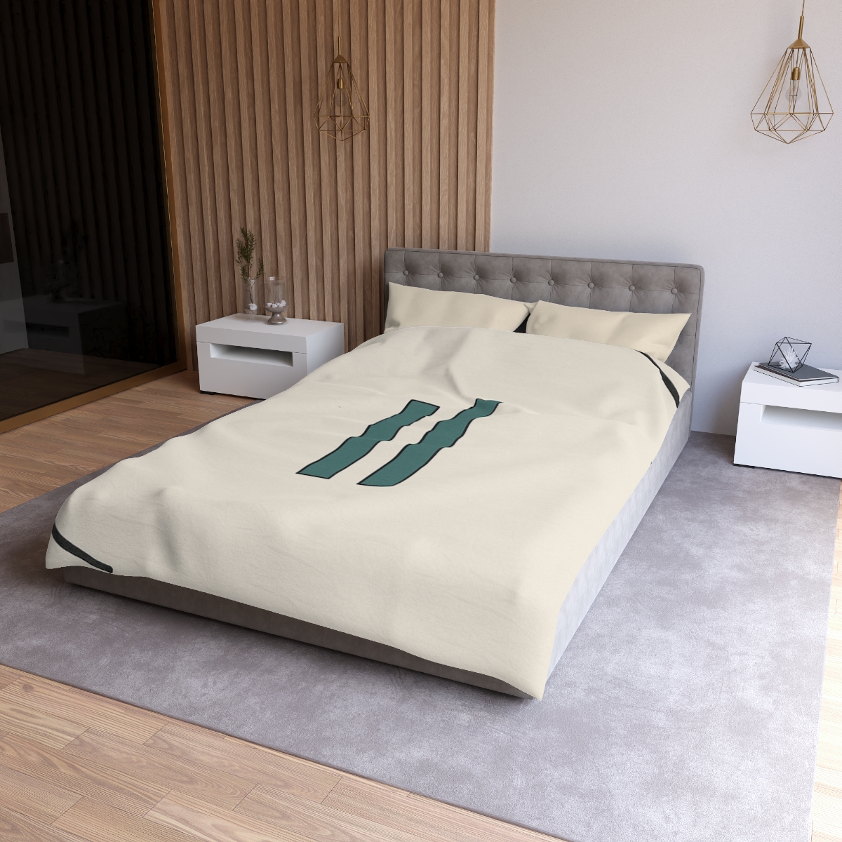 Offset Arc And Bar Dialogue duvets for gifts