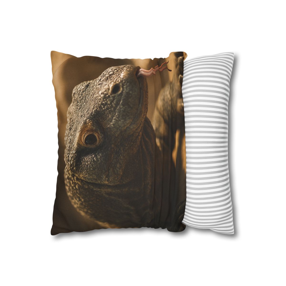 Ancient Sentinel Komodo Dragon designer print pillow cases