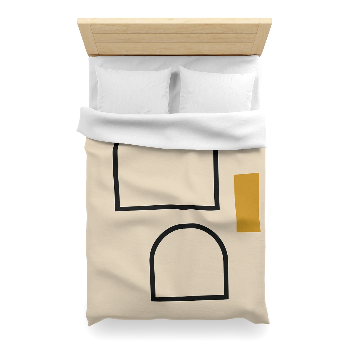 Arc Window Alignment designer printed duvets