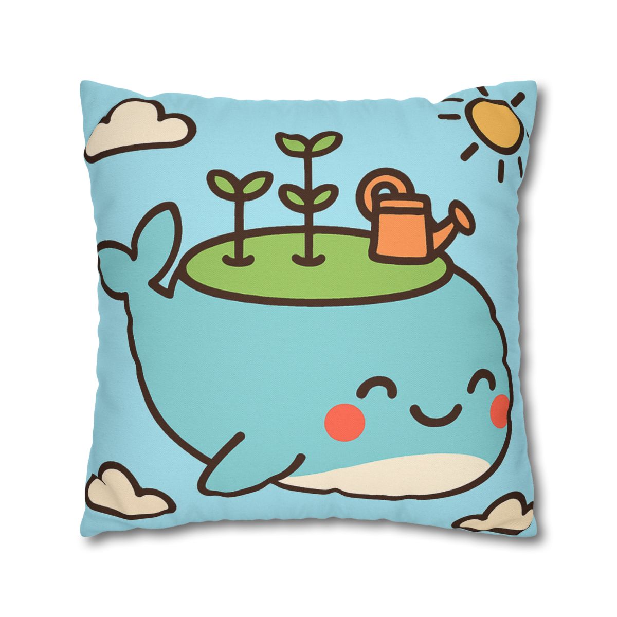 Sky Whale Seedling Planet Garden unique gift pillow cases