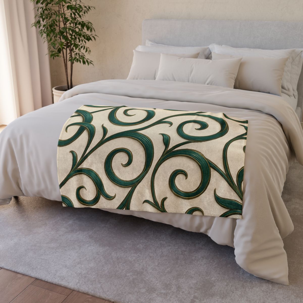 Vine Curl Ribbon Matrix decorative home blankets