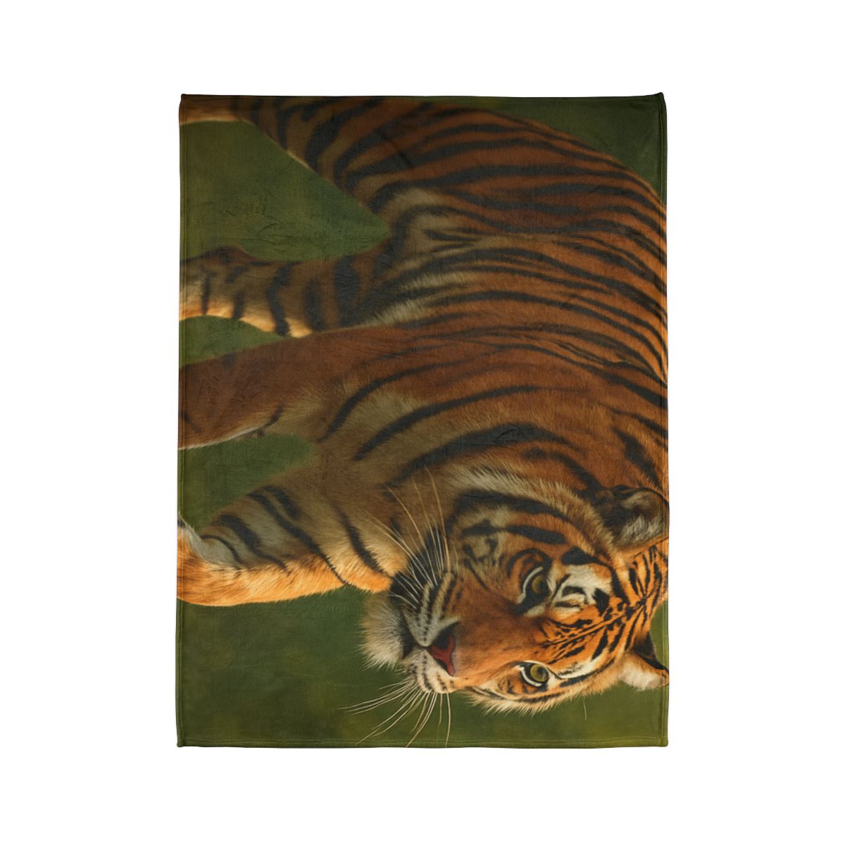 Forest Stalker Bengal Tiger soft fleece blankets