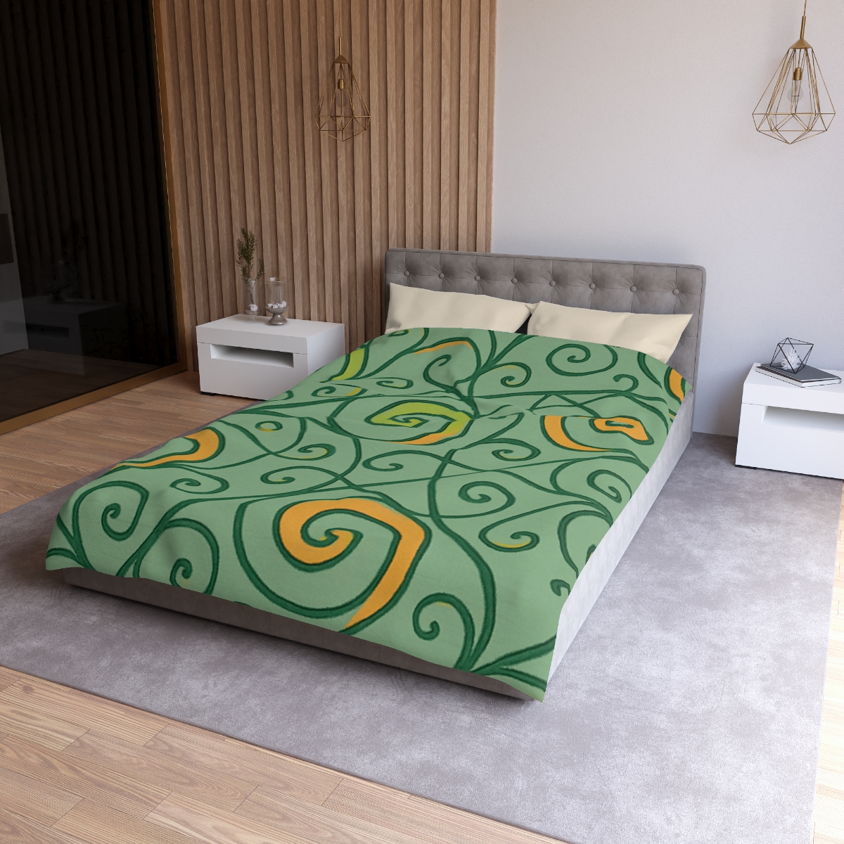 Tendril Spiral Lattice soft comforter duvets