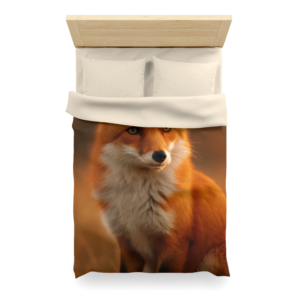 Crimson Whisper Red Fox stylish duvet covers