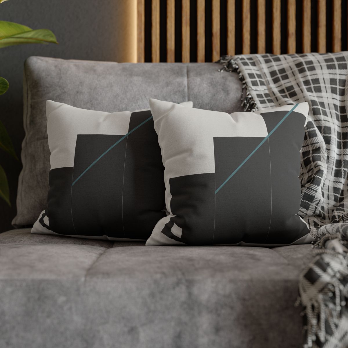 Stepped Rectangles With Quiet Diagonal stylish decorative pillowcases