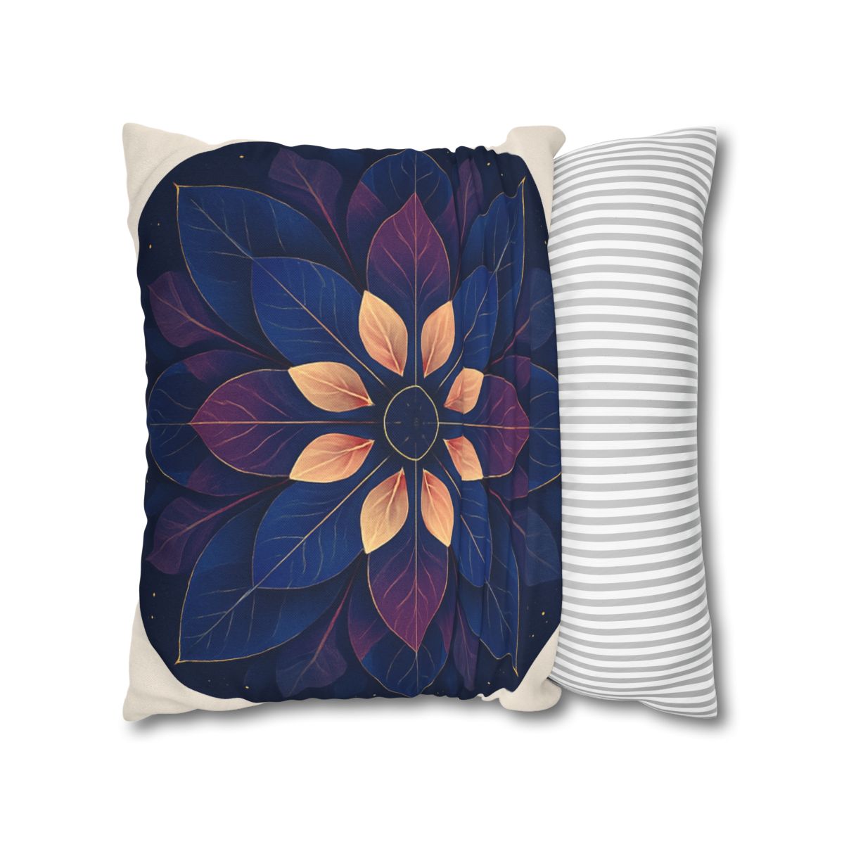 Petal Prism Mandala custom pillow cases