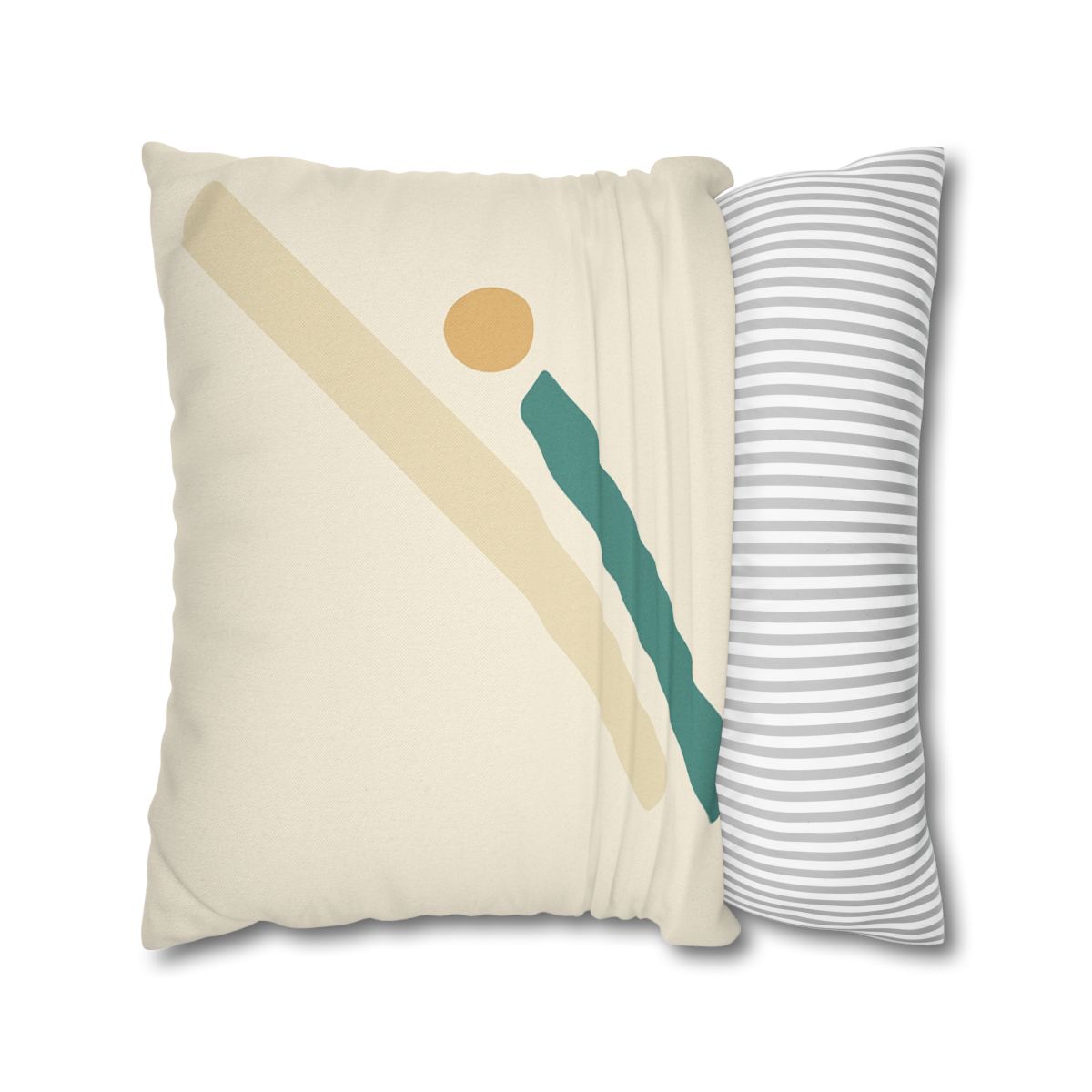 Sparse Diagonal Stripe Pair soft cotton pillow cases