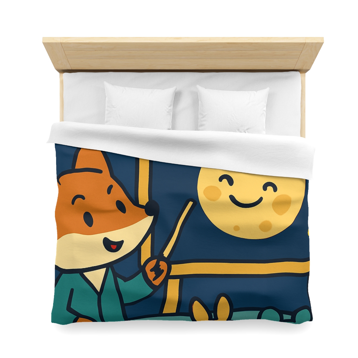 Stargazing Fox And Moon Classroom stylish duvet covers