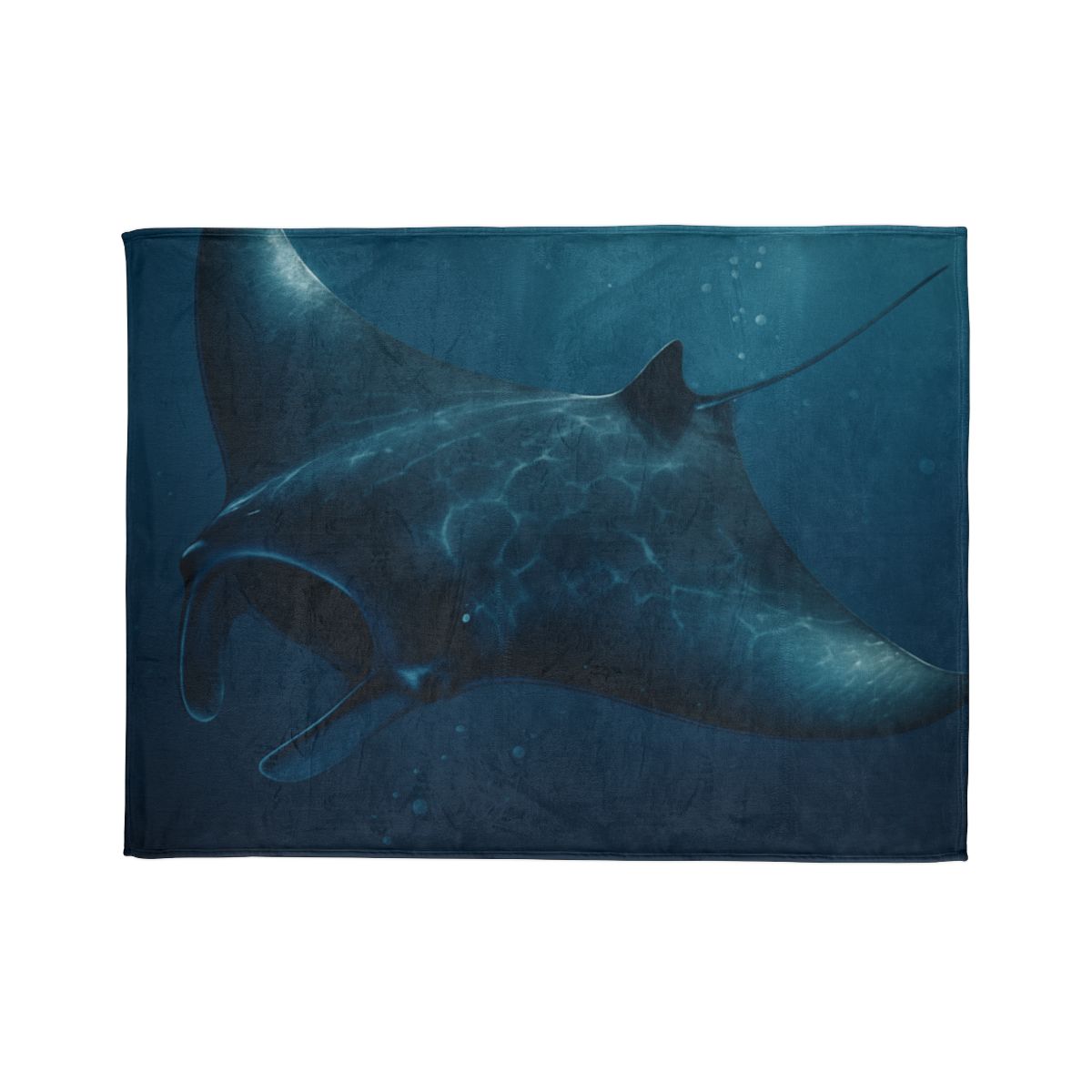 Starlit Surge Manta Ray stylish throw blankets