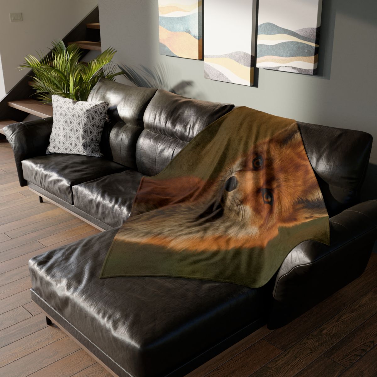 Crimson Whisper Red Fox unique gift blanketscustom blankets