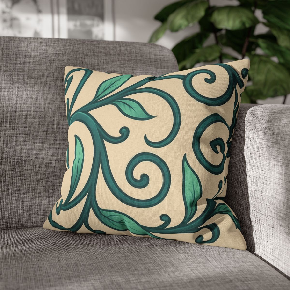 Curling Tendril Frieze custom pillow cases